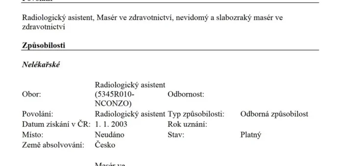 Masér ve zdravotnictví